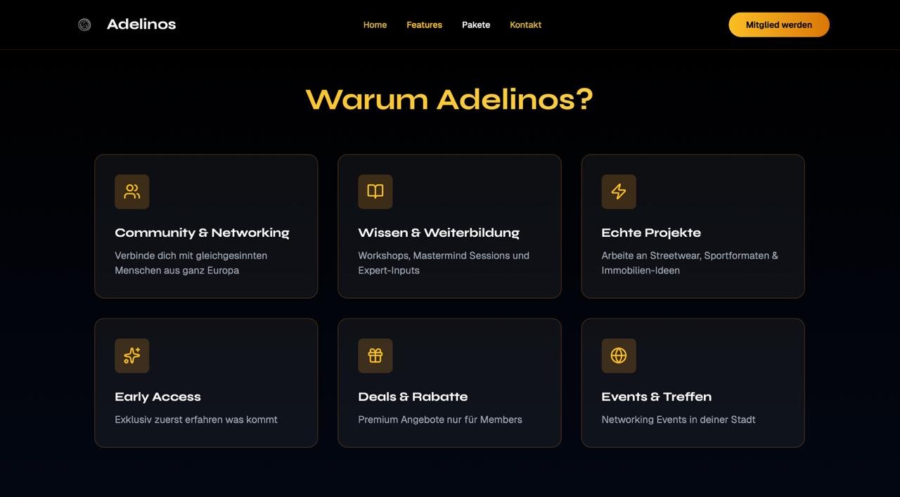 Warum Adelinos — Features Übersicht